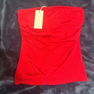 Antistar Red Strapless Top